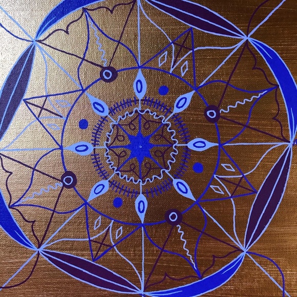 Handmade Acrylic Mandala Painting